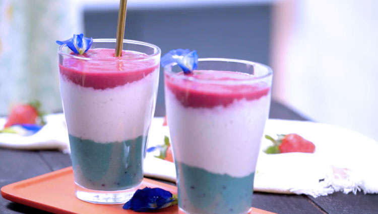 Smoothies Tiga Warna. (FOTO: Tastemade)