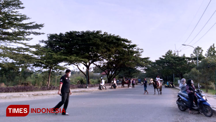 Lokasi di area Taman Baribis Majalengka. (FOTO: Jaja Sumarja/ TIMES Indonesia)