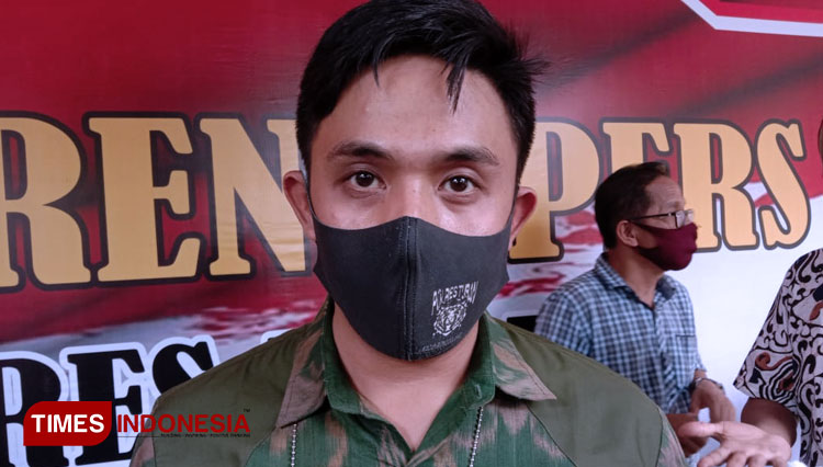 Kasat Reskrim Polres Tuban, AKP Yoan Septi Hendri, Sabtu, (16/05/2020). (Foto: Achmad Choirudin/TIMES Indonesia)