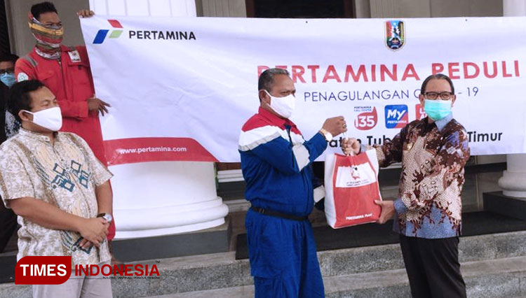 Pertamina Grr Tuban Salurkan 3000 Paket Sembako Untuk Warga Kecamatan