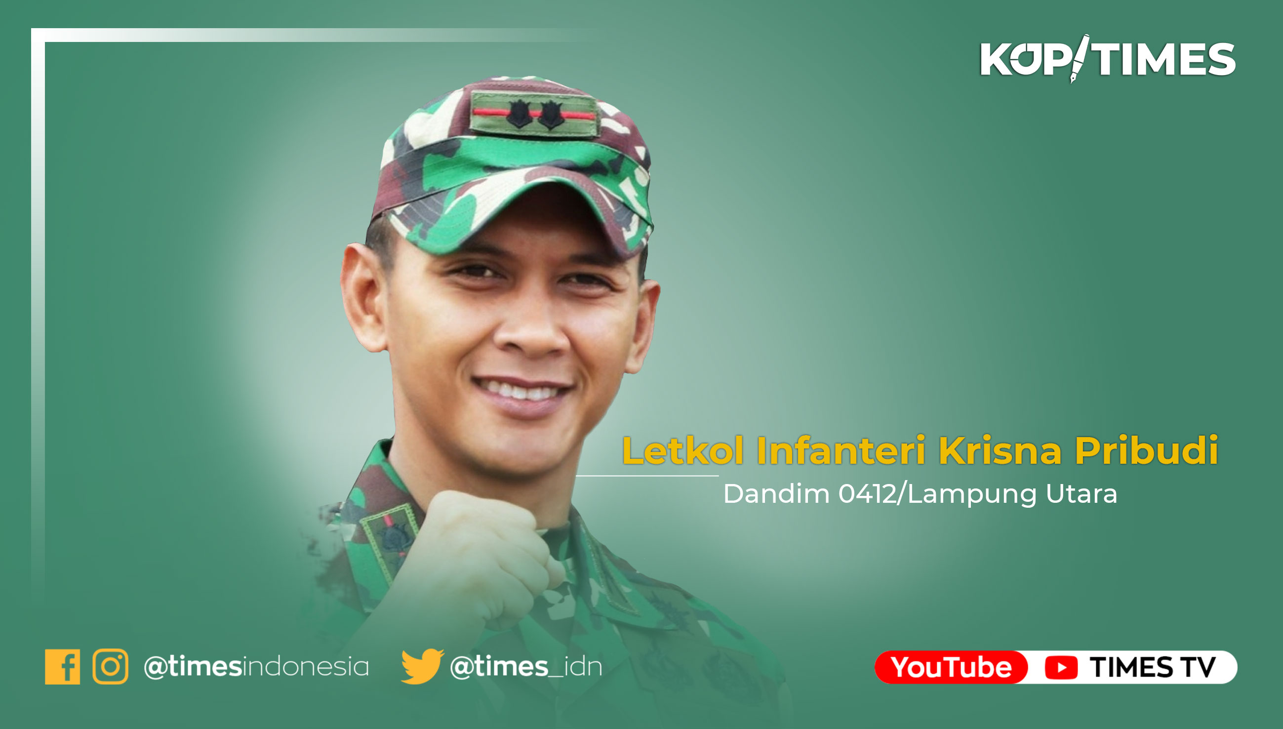 Letkol Infanteri Krisna Pribudi, Dandim 0412/Lampung Utara