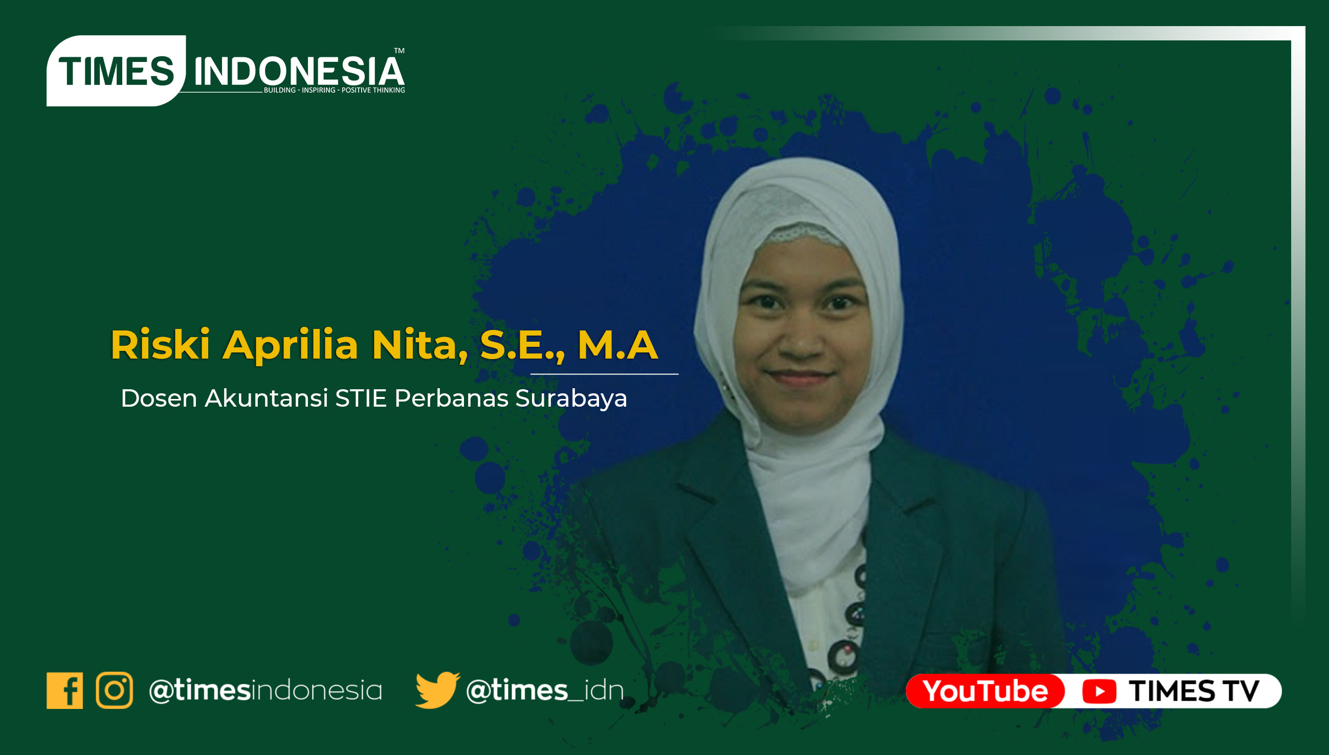 Dosen Akuntansi STIE Perbanas Surabaya, Riski Aprilia Nita, S.E., M.A (FOTO: dok. Humas Perbanas for TIMES Indonesia)
