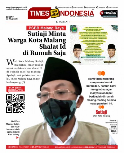 Edisi Jumat, 22 Mei 2020: E-Koran, Bacaan Positif Masyarakat 5.0