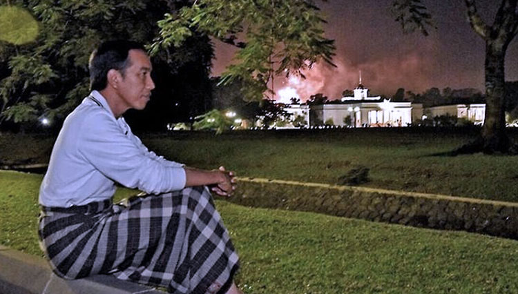 Presiden RI Jokowi saat berada di Istana Bogor. (Foto: Antara)