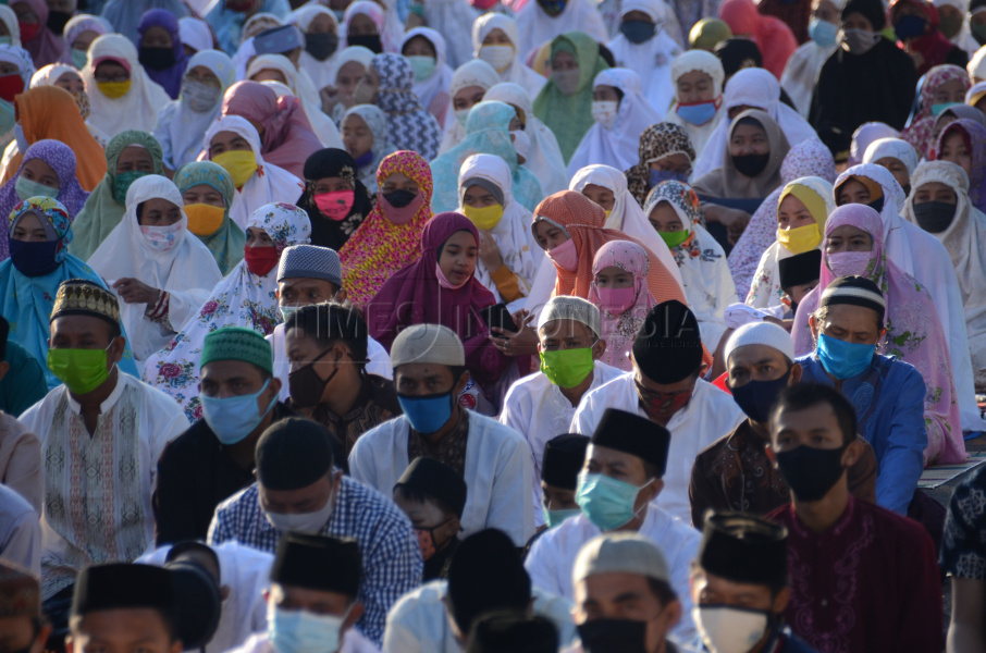  Sholat Idul Fitri  Dengan Wajib Pakai Masker TIMES Indonesia