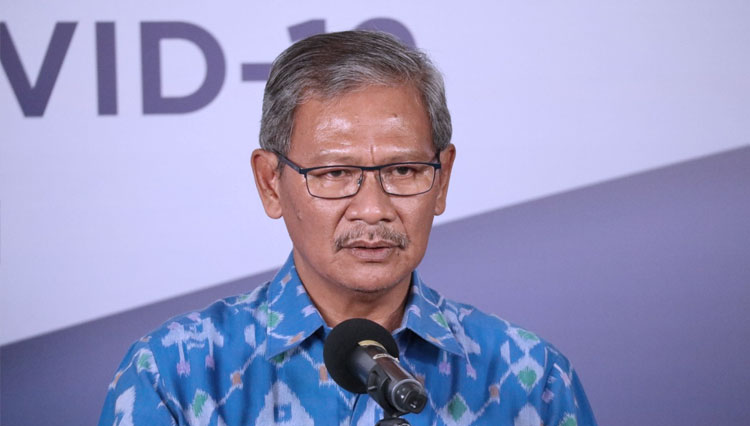Achmad Yurianto saat menyampaikan konferensi pers perkembangan kasus Covid-19 Indonesia di Graha BNPB, Jakarta, pada Kamis, (28/5/2020). (Foto: BNPB for Times Indonesia) 