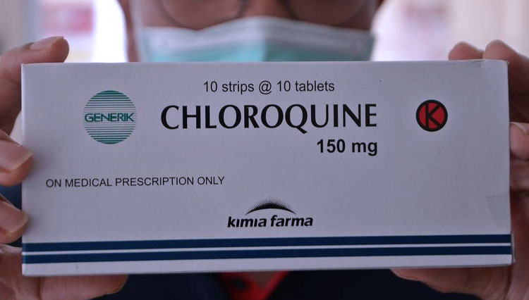 Klorokuin disarankan WHO tak lagi dipakai dalam pengobatan Covid-19. (Foto: katadata)