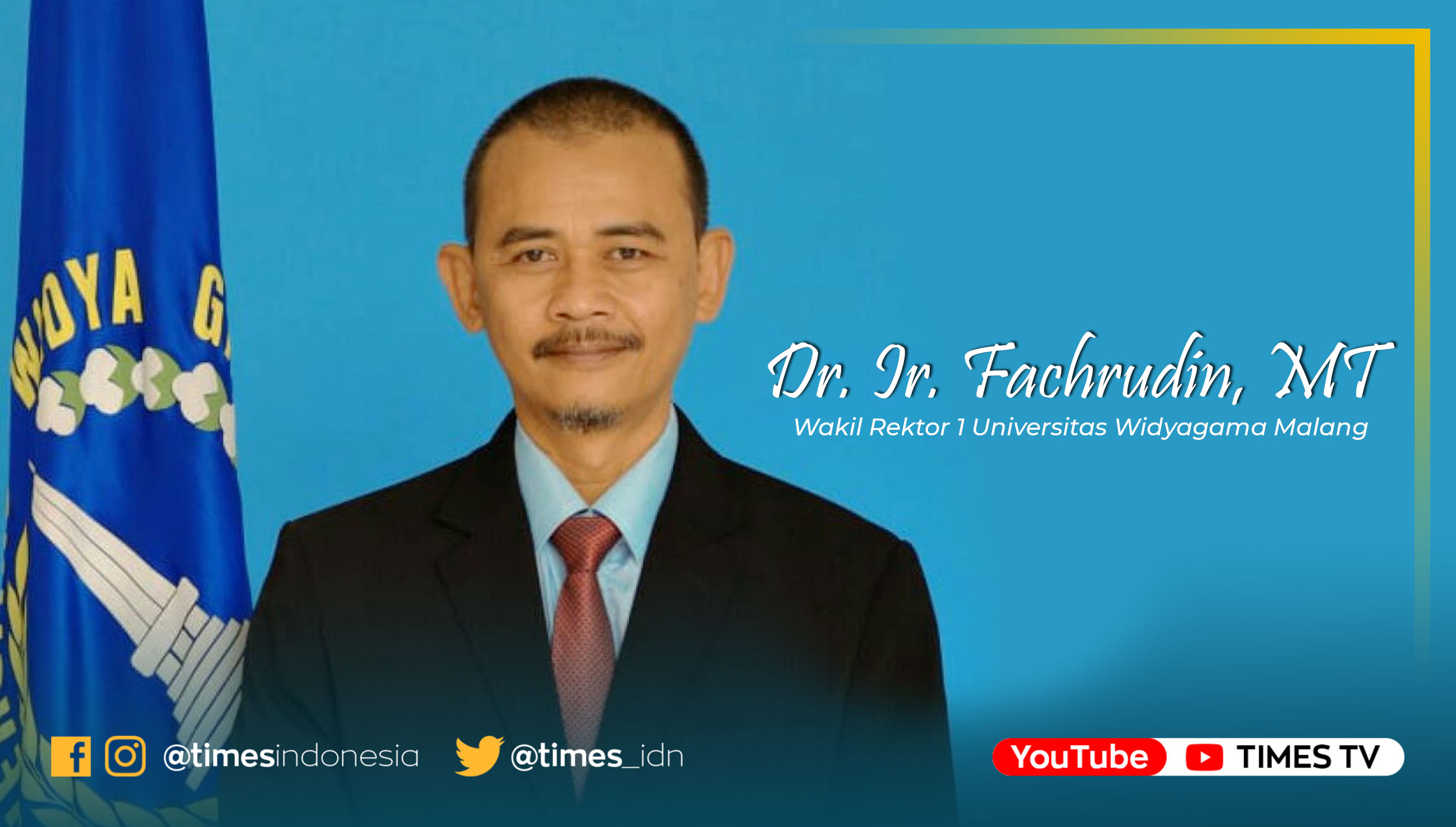 Wakil rektor 1, Dr. Ir. Fachrudin, MT