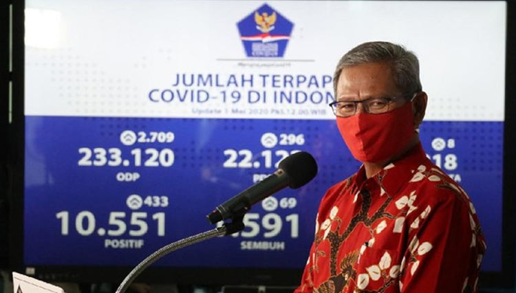 Juru Bicara Pemerintah untuk Penanganan Covid-19, Achmad Yurianto. (FOTO: BNPB)