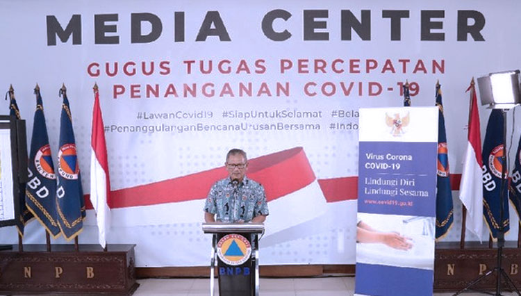 Juru bicara pemerintah untuk penanganan Covid-19, Achmad Yurianto. (FOTO: BNPB)