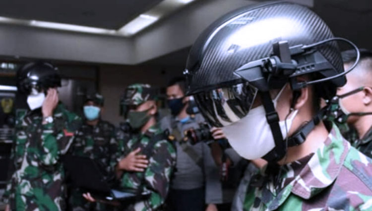 Cegah Penyebaran Covid-19, TNI AD akan Gunakan Helmet Thermal KC Wearable