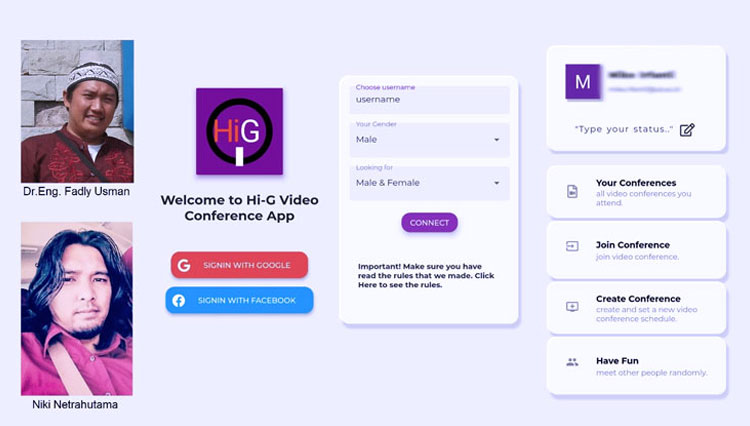 Brawijaya University Created HiG, A Video Conference Media to Compete