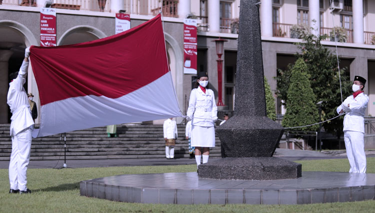 Suasana peringatan hari lahir Pancasila di UGM. (FOTO: Humas UGM for Indonesia) 