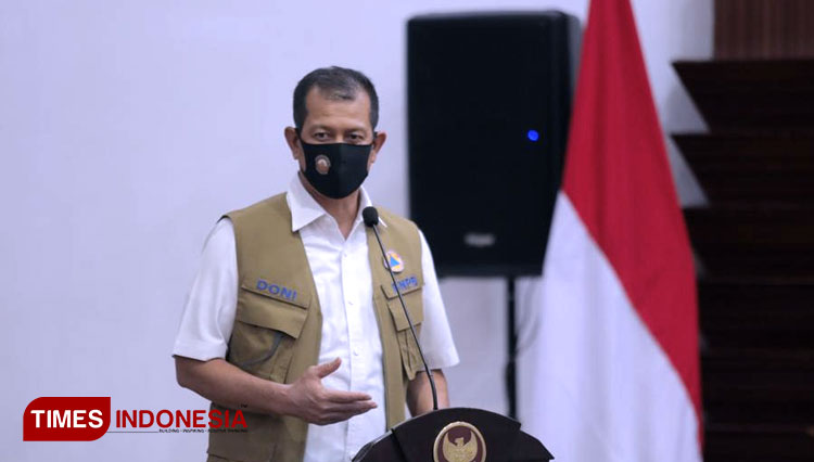 Ketua Gugus Tugas Pusat Covid-19 Letjen Doni Monardo, Selasa (2/6/2020).(Foto : Lely Yuana/TIMES Indonesia) 