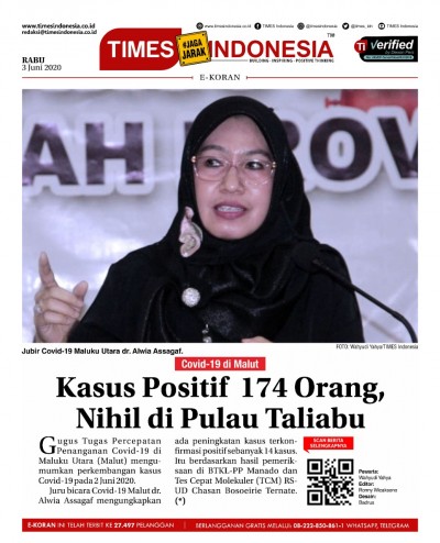 Edisi Rabu, 3 Juni 2020: E-Koran, Bacaan Positif Masyarakat 5.0