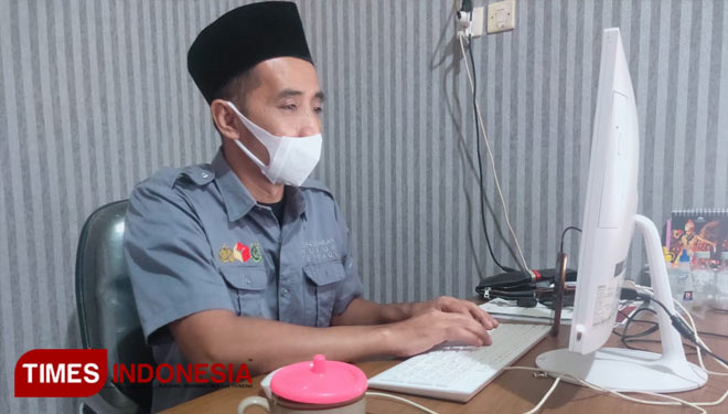 Muh. Syaifulloh, Ketua Bawaslu Kabupaten Ponorogo ( Foto : Evita Mukharomah / Times Indonesia )