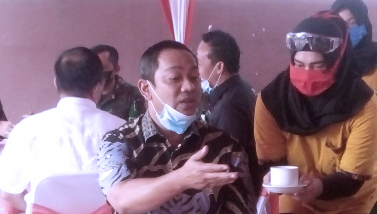 Wali Kota Semarang, Hendrar Prihadi dalam sebuah acara bersama Forkompinda Kota Semarang. (FOTO: Mushonifin)