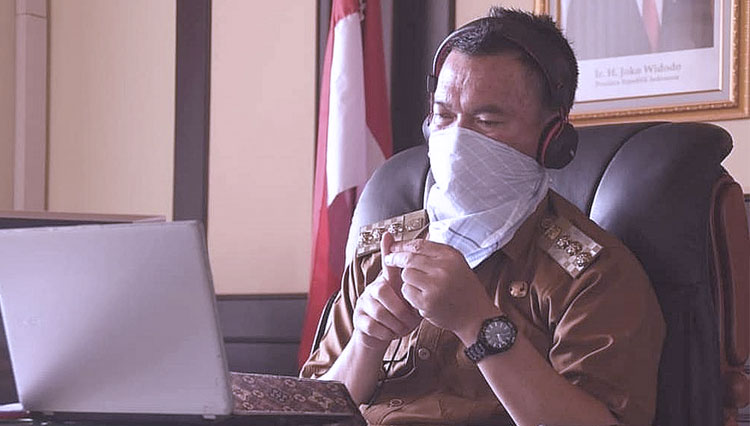 Ketua Gugus Tugas Percepatan Penanganan Covid 19 Kota Pagaralam sekaligus Walikota Pagaralam Alpian Maskoni SH (Foto: Asnadi/TIMES Indonesia)