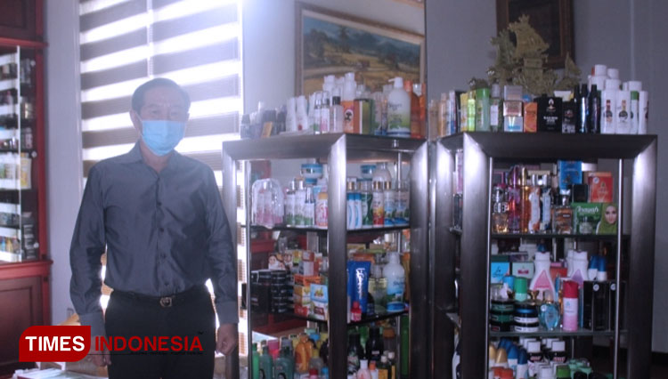 Fredrik Ong Direktur Utama PT Sekawan Kosmetik Wasantara, Kamis (11/6/2020) (Foto : Farida Umami/TIMES Indonesia)
