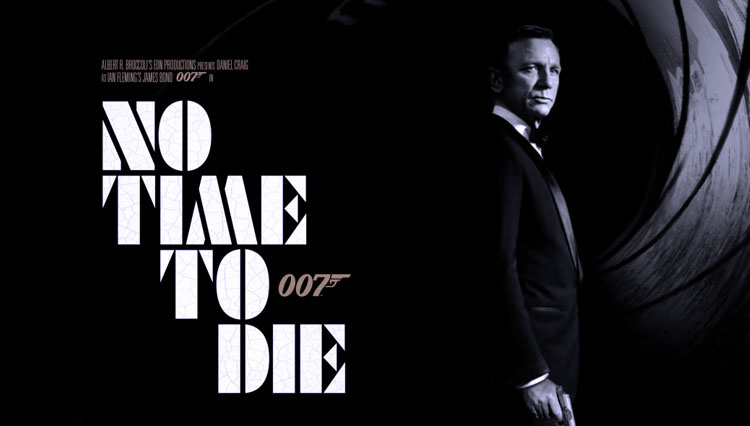 salah satu poster fil No Time to Die. (foto: mainmain)
