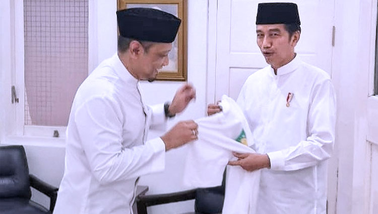 Irfan Asy'ari Sudirman Wahid dan Joko Widodo. (FOTO: IG Gus Ipang)