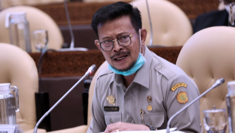 Menteri Pertanian (Mentan RI) Syahrul Yasin Limpo menghadiri Rapat Kerja bersama Komisi IV DPR RI, di Gedung Parlemen, Senayan, Jakarta. (FOTO: Kementan RI for TIMES Indonesia)