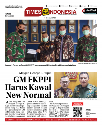 Edisi Jumat, 26 Juni 2020: E-Koran, Bacaan Positif Masyarakat 5.0