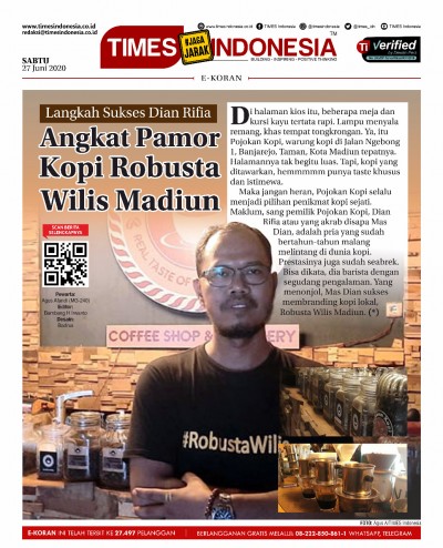 Edisi Sabtu, 27 Juni 2020: E-Koran, Bacaan Positif Masyarakat 5.0	