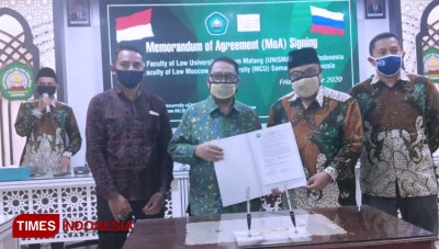 FH Unisma Malang Tandatangani MoA dengan FH Moscow City University Rusia