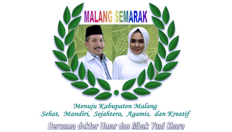 Pasangan Dokter Umar-Yuni Shara yang dikabarkan maju pada Pilkada Kabupaten Malang.(Foto : Facebook Massenger Adit)