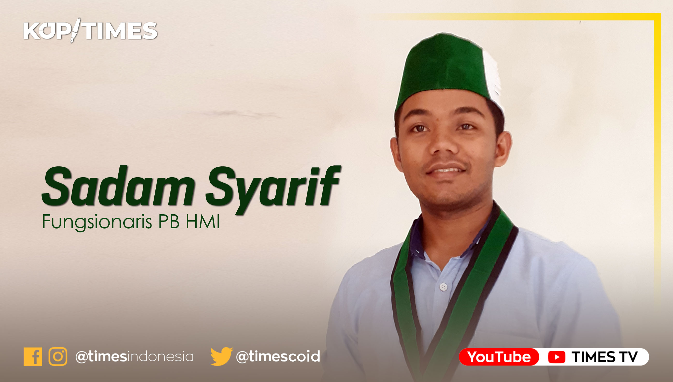 Sadam Syarif, Fungsionaris PB HMI.