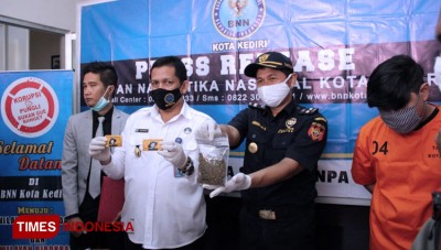 Tepat Pada Peringatan HANI 2020 BNN Kota Kediri Ungkap Peredaran Ganja