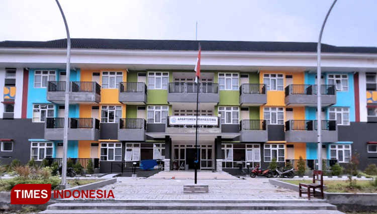Gedung Apartemen Mahasiswa (Aparma) kampus Unipdu Jombang. (FOTO: Moh Ramli/ TIMES Indonesia)