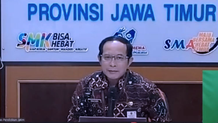 Sekretaris Dinas Pendidikan Provinsi Jawa Timur, Ramliyanto,SP.,MP (Foto: tangkapan layar)