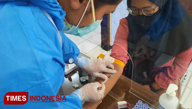 Setiap harinya ada 30 pemeriksaan rapid test gratis di Labkesda Lumajang (Diskominfo Lumajang For TIMES Indonesia) 