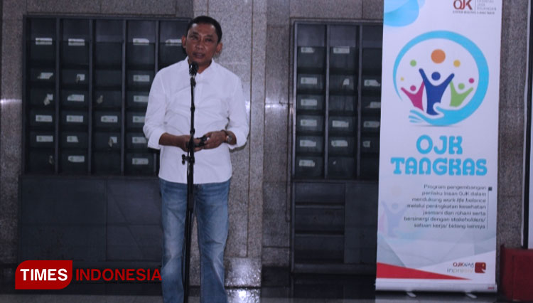 Bambang Mukti Riyadi, Kepala OJK Kantor Regional IV Jawa Timur (FOTO: Farida Umami/TIMES INDONESIA)