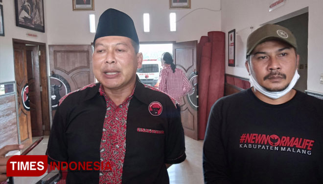Ketua DPC PDI Perjuangan Kabupaten Malang, Didik Gatot Subroto. (Foto : Binar Gumilang / TIMES Indonesia)