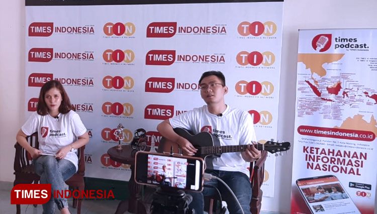 Suasana Launching Times Podcast Jogja. (FOTO: Ayun/TIMES Indonesia)