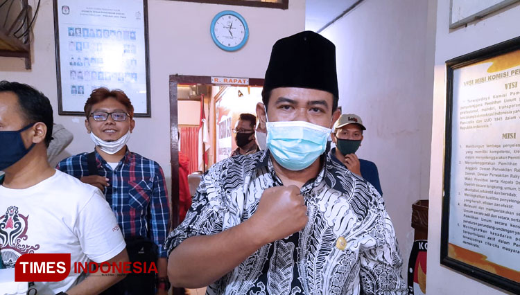 Arwan Hamidi Divisi Teknis Penyelenggara KPU Ponorogo (Foto: Evita Mukharomah/TIMES Indonesia )