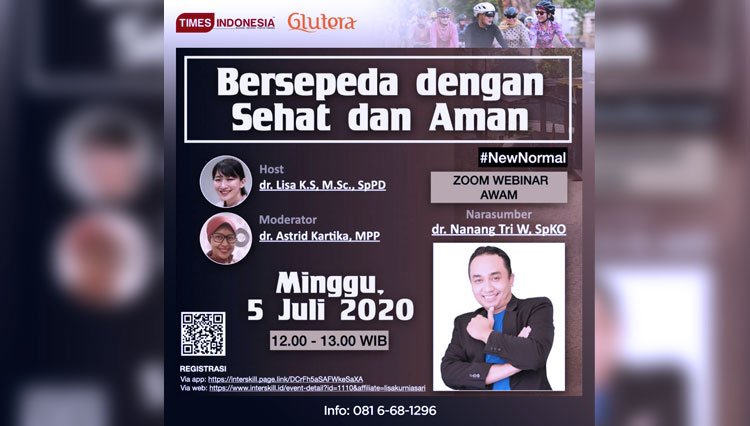 Yuk Tambah Pengetahuan Bersepeda Aman dan Sehat Bersama dr Nanang Tri Wahyudi