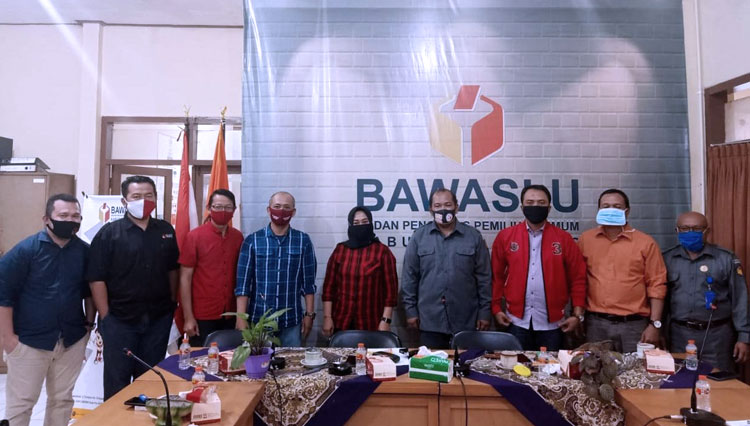 BSPN PDI Perjuangan Kabupaten Malang melakukan kunjungan ke Bawaslu Kabupaten Malang. (Foto: BSPN PDI Perjuangan Kabupaten Malang for TIMES Indonesia)