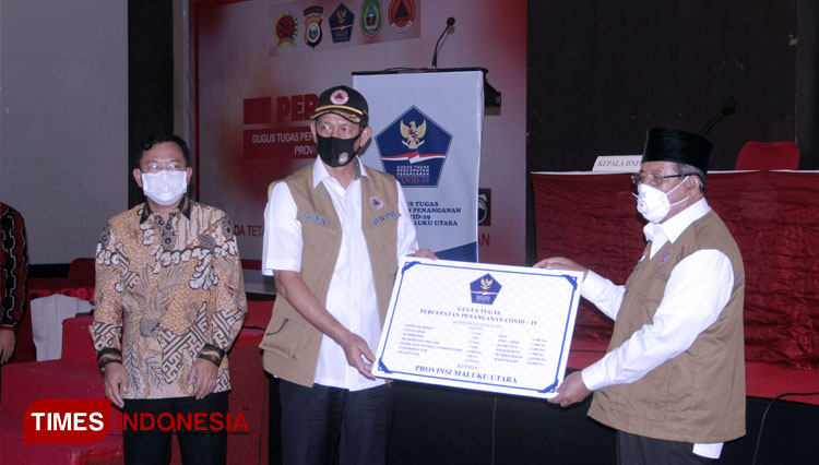 Berkunjung ke Maluku Utara, Gugus Tugas Nasional Covid-19 Berikan Tambahan Bantuan