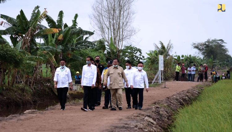 Presiden RI Jokowi: Pekerjaan Irigasi Jadi Awal Pengembangan Lahan Food Estate