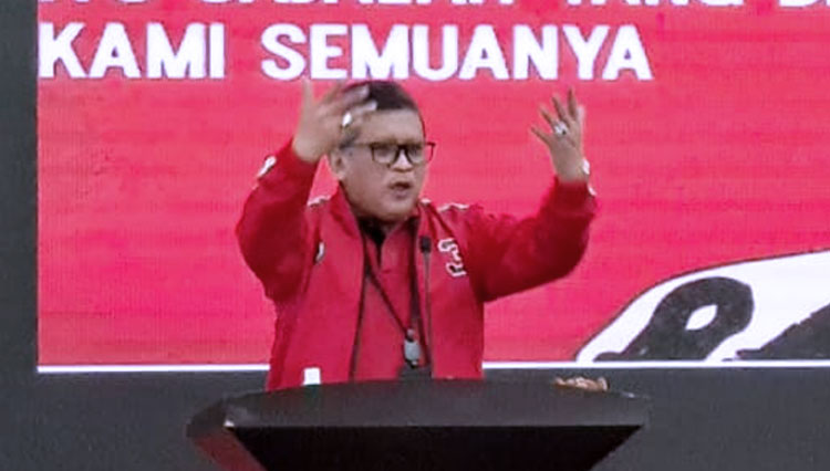Sekjen PDI Perjuangan Hasto Kristiyanto membuka Rapat Kerja Badan Penanggupangan Bencana (Baguna) partai di Jakarta. (FOTO: PDI Perjuangan for TIMES Indonesia)