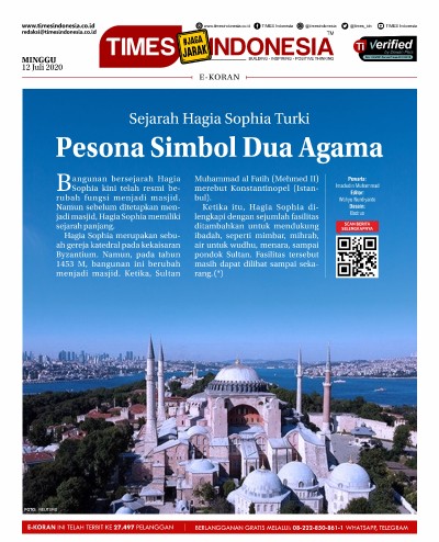 Edisi Minggu, 12 Juli 2020: E-Koran, Bacaan Positif Masyarakat 5.0 