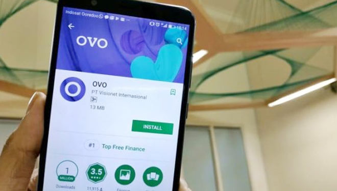 Ilustrasi aplikasi OVO. (fastpay.co.id)