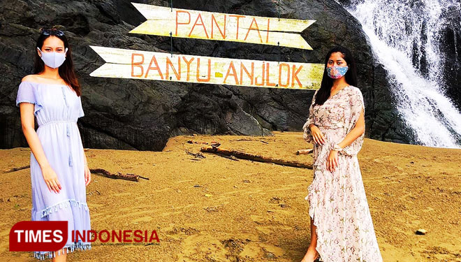 Salah satu segmen pembuatan video klip di wisata Banyu Anjlok, Malang. (foto: hadi tris/DJ TIMES Indonesia)