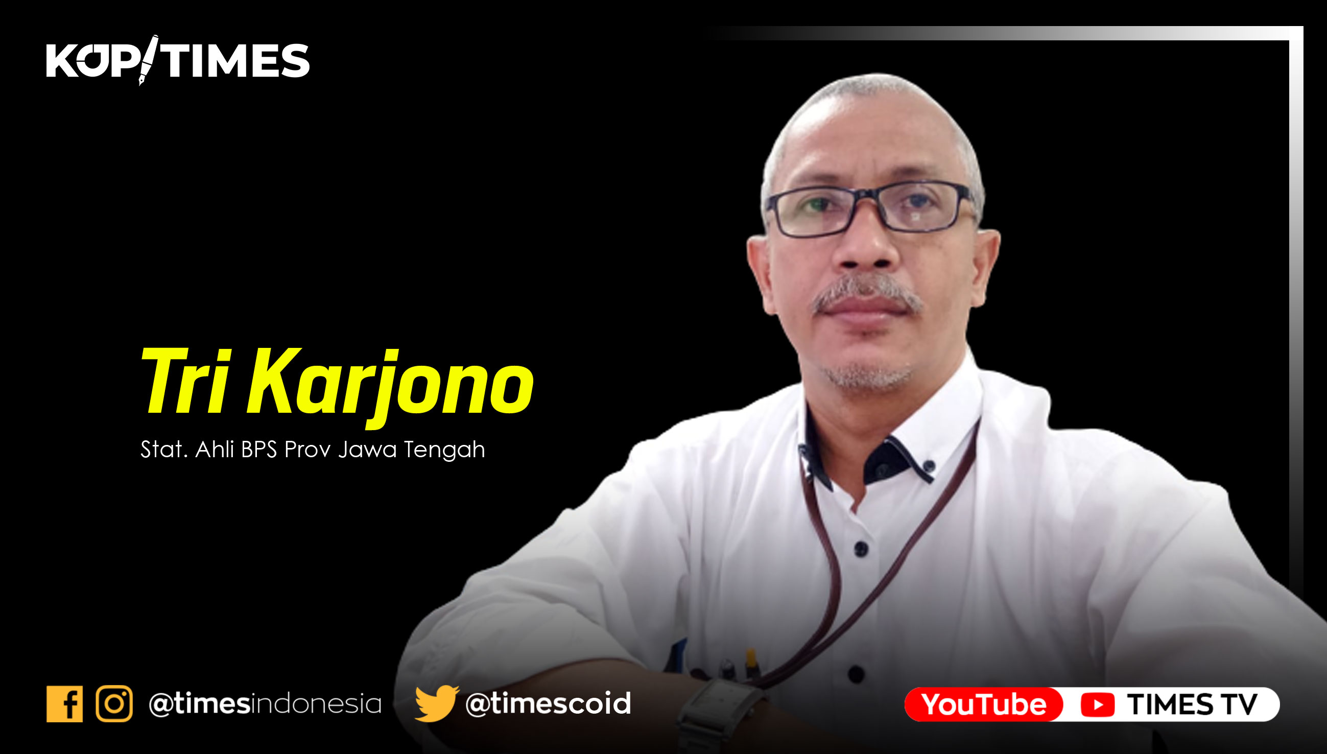 Tri Karjono, Stat Ahli BPS Provinsi Jawa Tengah.