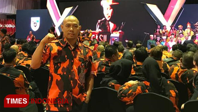 Zamroni SH, Ketua MPC Pemuda Pancasila Kabupaten Banyuwangi. (Foto : Syamsul Arifin/TIMES Indonesia)