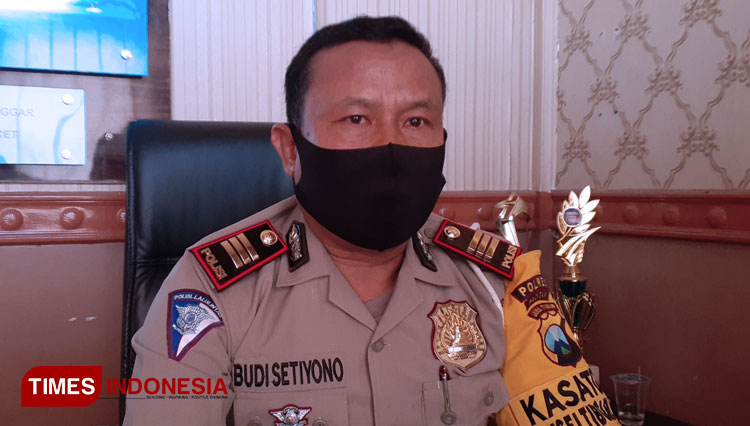 Kasat Lantas Polres Pacitan, Jawa Timur, AKP Budi Setyono. (Foto: Rojihan/TIMES Indonesia)